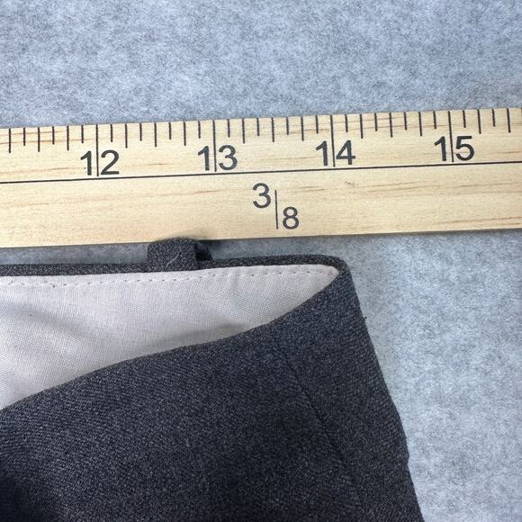 J.Crew Stretch Pants WMNS 2 HighRise Gray Straight Leg Wool Blend Office Trouser - Picture 8 of 11